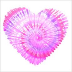 tie-dye heart