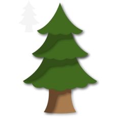 scalloped tree