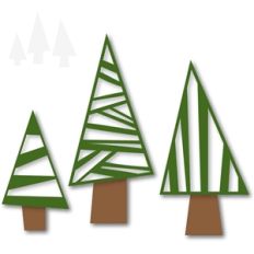 3 abstract trees
