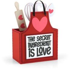 box card love apron