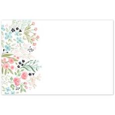 floral flat card
