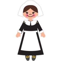 pilgrim girl paper doll