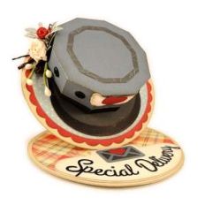 postman cap 3d easel card