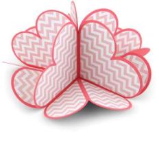 circular pop up card hearts