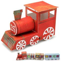 3d advent calendar train engine