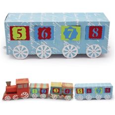 3d advent calendar train passenger car
