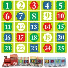 3d advent calendar train numbers