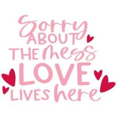 sorry about the mess love lives here