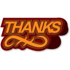 thanks card
