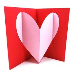pop up heart card