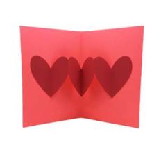 accordian hearts card