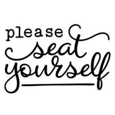 please seat yourself