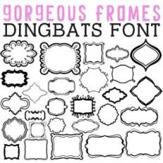 cg gorgeous frames dingbats