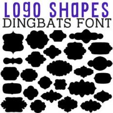 cg logo shapes dingbats