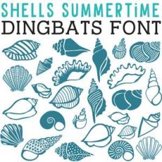 cg shells summertime dingbats