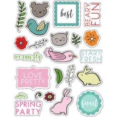 ml spring animals stickers