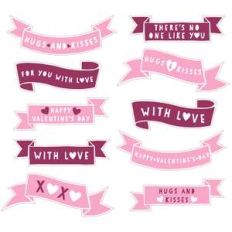 valentine's day banner stickers