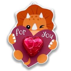 dino valentine card