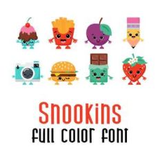 snookins full color font