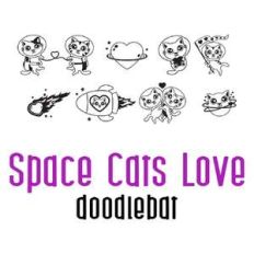 space cats - love doodlebat