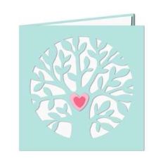 circle tree with heart card