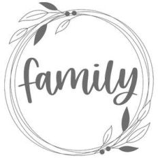 family foliage frame