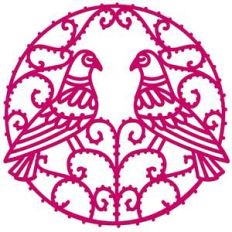 two doves circle