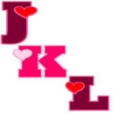 valentine jkl letters