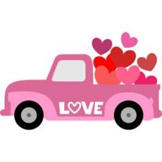 truck and hearts
