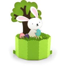 decagon pop up card easter bunny