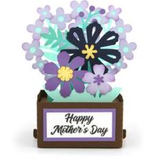 rectangle pop up card mother's day