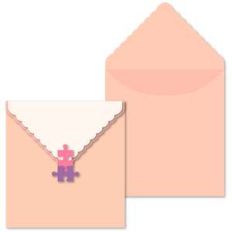 envelope puzzle pieces seal