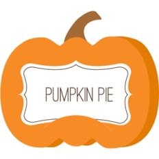pumpkin place card/label