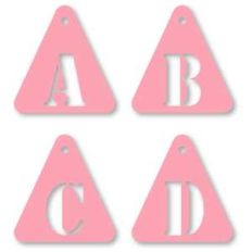 tags triangle stencil abcd