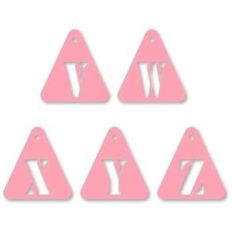 tags triangle stencil vwxyz