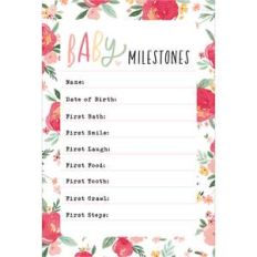 baby milestones card