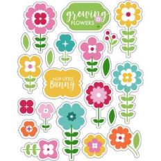 ml lovely springtime flowers stickers