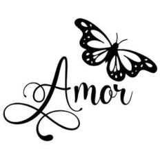 amor butterfly word