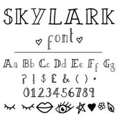skylark font