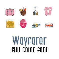 wayfarer full color font
