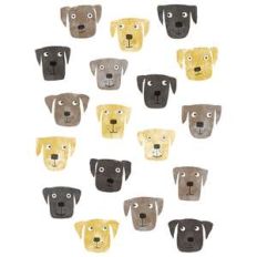 watercolor dog stickers