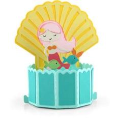decagon pop up card mermaid