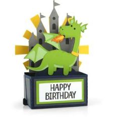 rectangle pop up card dragon