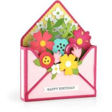 box card envelope flower