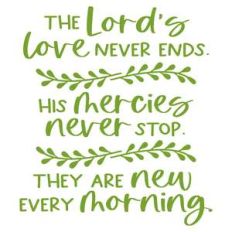 the lord's love never ends