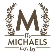 personalized family name and monogram