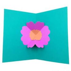 flower pop up card