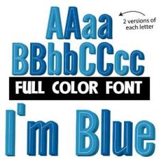 i'm blue color font