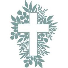 cross with leaves