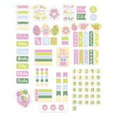 spring easter planner stickers